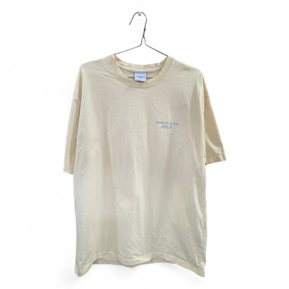 Acme De La Vie Yellow Men's T-Shirt‎ Size 1 Short Sleeve Crew Neck